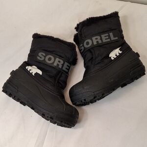 Sorel Black Toddler's Commander Snow Boots. Lightly Worn.